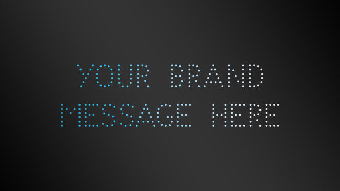 We can create your brand or message using our show drones